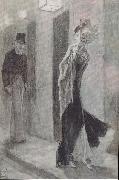 Felicien Rops Human Pardon. The Hundert Unprententious Sketches to Cher Honest Pople oil painting artist